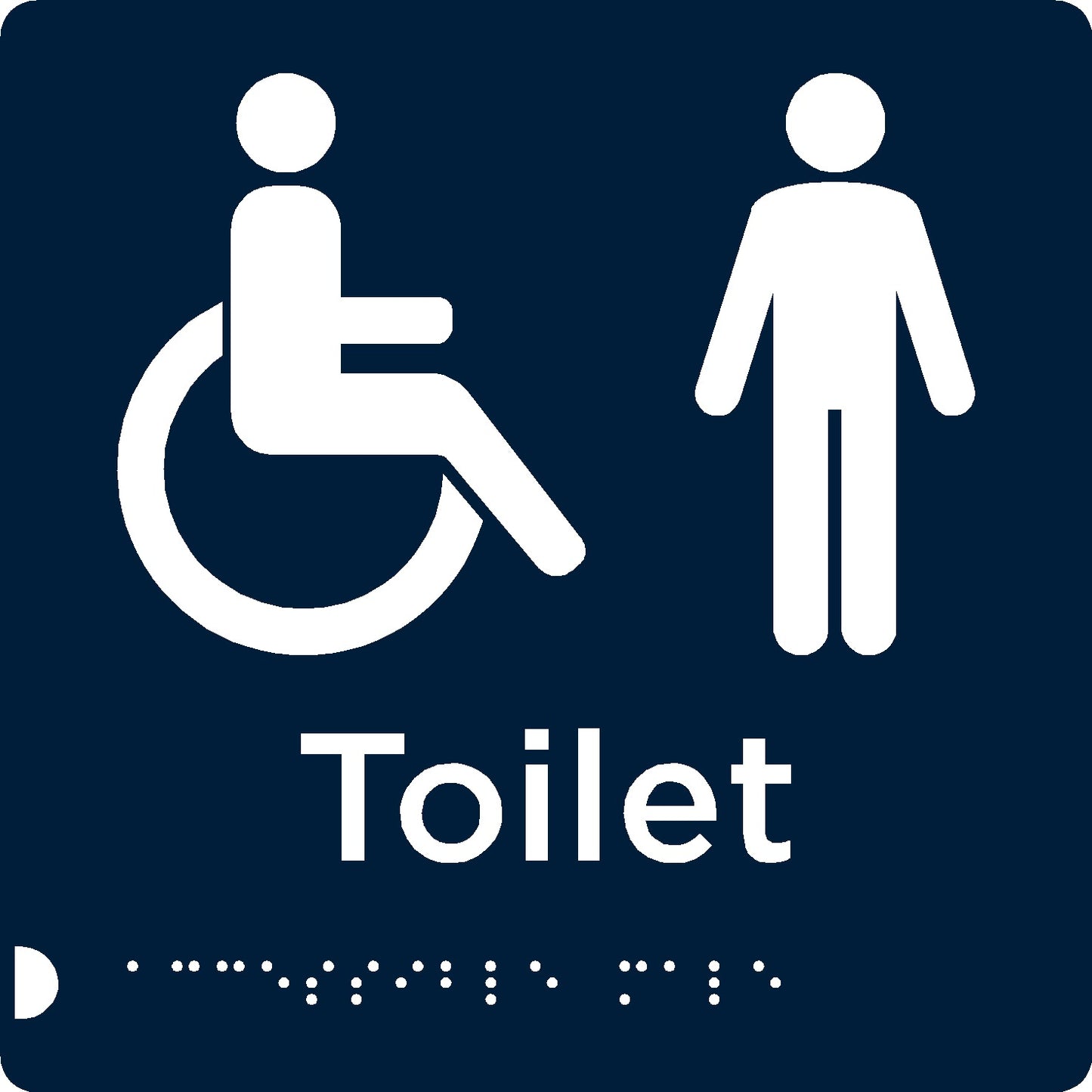 Accessible Male Toilet Sign